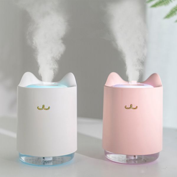 ultrasonic air humidifier 320ml mini cat usb aroma diffuser with romantic night light hydration for home office car air purifier 1012
ultrasonic air humidifier 320ml mini cat usb aroma diffuser with romantic night light hydration for home office car air purifier 1012