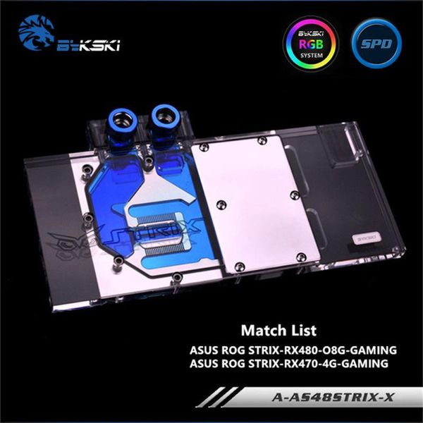 bykski gpu water block use for asus rog strix rx590/rx480-o8g-gaming/rx470 video card full cover graphics card copper block rgb
bykski gpu water block use for asus rog strix rx590/rx480-o8g-gaming/rx470 video card full cover graphics card copper block rgb