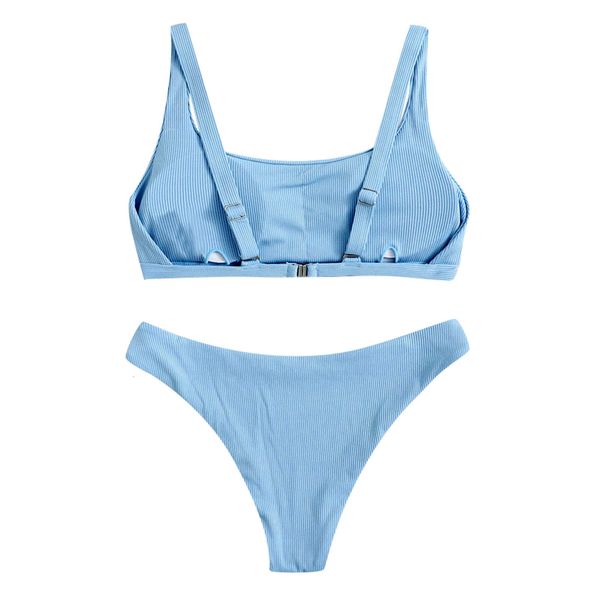 ladies sling tube split women's striped push-up high-cut high waist halter bikini set two piece swimwear, White;black
ladies sling tube split women's striped push-up high-cut high waist halter bikini set two piece swimwear, White;black