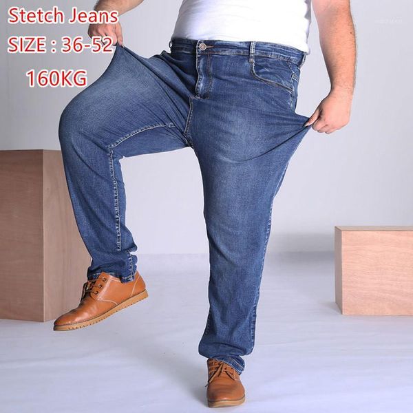 high waist jeans big men black oversized 46 48 plus male stretched loose straight tall man trousers denim blue elastic trousers1
high waist jeans big men black oversized 46 48 plus male stretched loose straight tall man trousers denim blue elastic trousers1