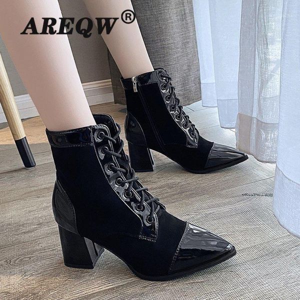 women's boots autumn and winter the new fashion pointed zipper thick heel mid heel middle tube women's shoes womans shoes1, Black
women's boots autumn and winter the new fashion pointed zipper thick heel mid heel middle tube women's shoes womans shoes1, Black