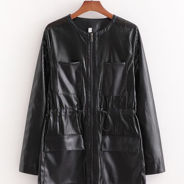 2021 new xd 3190- autumn europe and the united states women's hunting type hollow out leather jacket female coat vg5p, Black;brown
2021 new xd 3190- autumn europe and the united states women's hunting type hollow out leather jacket female coat vg5p, Black;brown