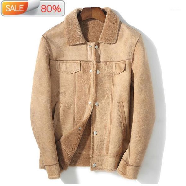 men's coat winter jacket man real wool fur sheep shearing short motorcycle warm coats mens jackets overcoat b2142a1, Black
men's coat winter jacket man real wool fur sheep shearing short motorcycle warm coats mens jackets overcoat b2142a1, Black