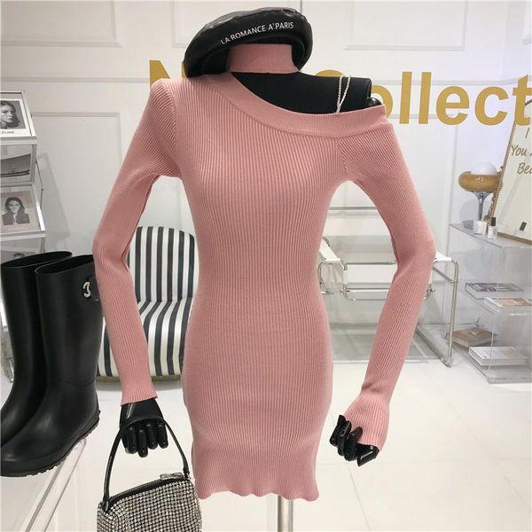 off shoulder knit dress women autumn / winter 2021 slim temperament bottom tight hip dress, Black;gray
off shoulder knit dress women autumn / winter 2021 slim temperament bottom tight hip dress, Black;gray
