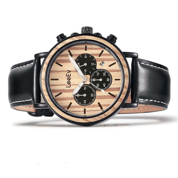 wood leather and fashion timing code luxury men's quartz watch 2021b0n4uthf2mvv, Slivery;brown
wood leather and fashion timing code luxury men's quartz watch 2021b0n4uthf2mvv, Slivery;brown