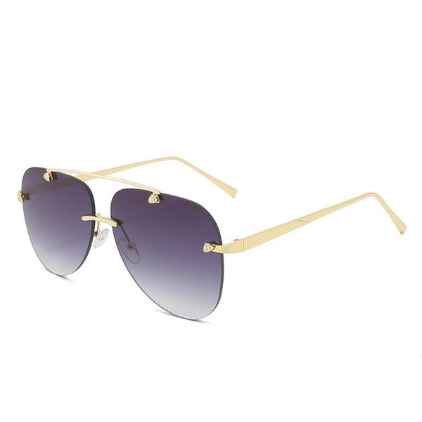 sunglasses zuczug classic retro pilot women men rimless sun glasses female big frame gradient shade eyewear uv400, White;black
sunglasses zuczug classic retro pilot women men rimless sun glasses female big frame gradient shade eyewear uv400, White;black