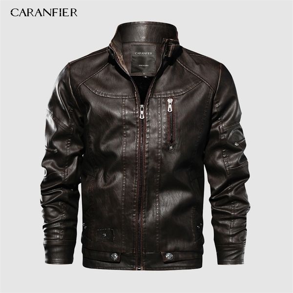 caranfier brand tactical pu leather jacket mens euro size s-xxl stand collar motorcycle leather jacket male coats drop shipping 201114, Black;brown
caranfier brand tactical pu leather jacket mens euro size s-xxl stand collar motorcycle leather jacket male coats drop shipping 201114, Black;brown