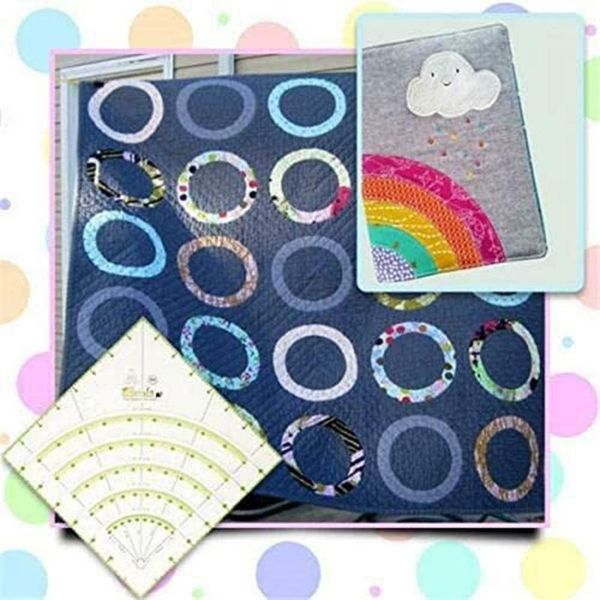 arcs fans quilt circle cutter ruler multifunctional cutting ruler diy tools with double colored lines ac8891, Black
arcs fans quilt circle cutter ruler multifunctional cutting ruler diy tools with double colored lines ac8891, Black