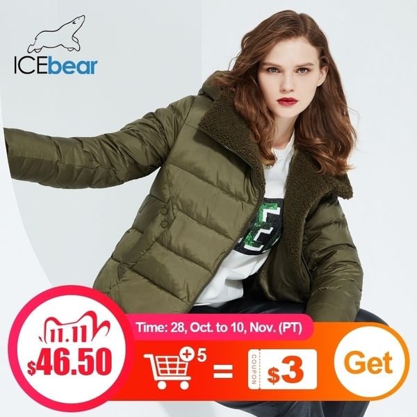 icebear winter new women's jacket female hooded cotton coat warm parka women's fashion clothing gwd20123i 201103, Black
icebear winter new women's jacket female hooded cotton coat warm parka women's fashion clothing gwd20123i 201103, Black