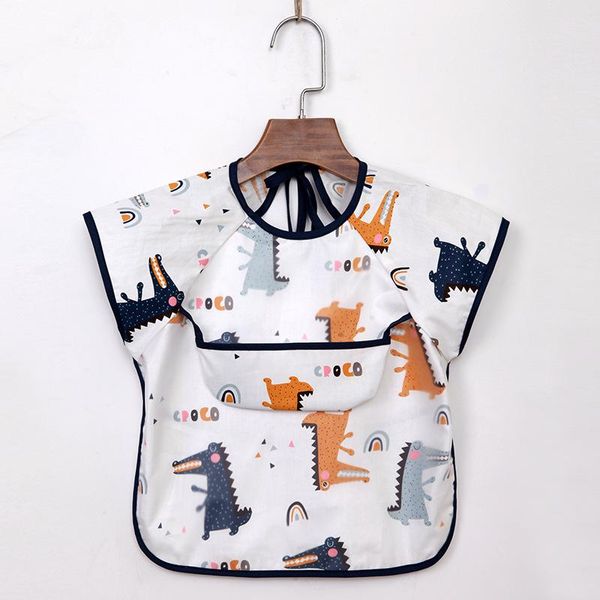 children's gown cotton sleeveless waterproof bib pinny summer thin baby gown eating protective clothing supplementary bib, Slivery;white
children's gown cotton sleeveless waterproof bib pinny summer thin baby gown eating protective clothing supplementary bib, Slivery;white