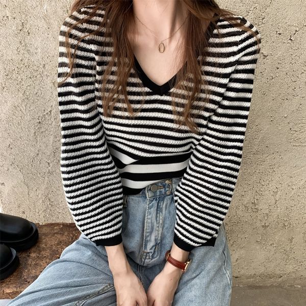 korean short color contrast stripe v-neck coat t-shirt t-shirt women's short waist long sleeve women ld2ae, White;black
korean short color contrast stripe v-neck coat t-shirt t-shirt women's short waist long sleeve women ld2ae, White;black