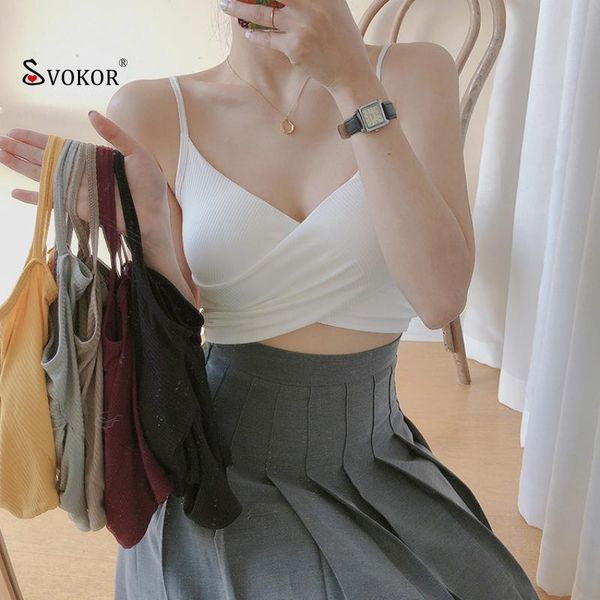 camisoles & tanks svokor cross chest camis women deep v-neck backless tube korean version seamless push up camisole, Black;white
camisoles & tanks svokor cross chest camis women deep v-neck backless tube korean version seamless push up camisole, Black;white