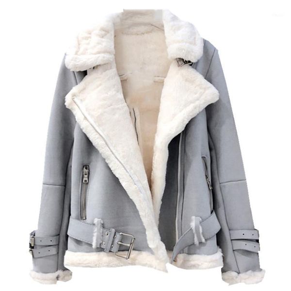 winter suede lambs wool jacket female high streetwear casual thicken warm long sleeve parker fur suede coats women overcoat1, Black
winter suede lambs wool jacket female high streetwear casual thicken warm long sleeve parker fur suede coats women overcoat1, Black