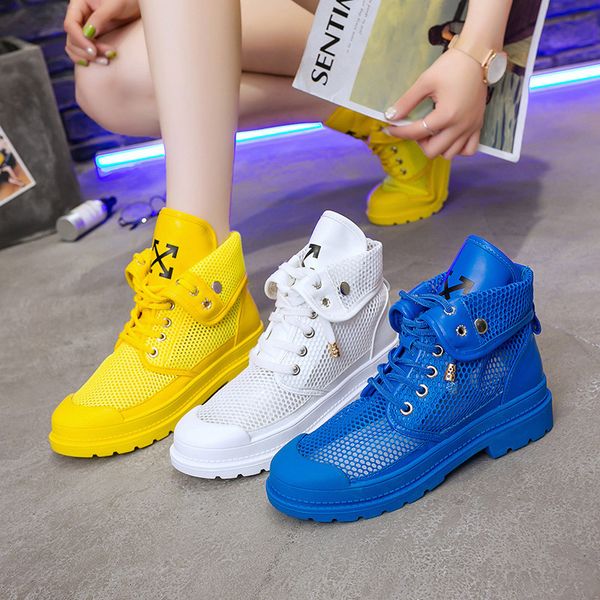 summer new style yellow lace-up punched sheet surface sandals elevator help sandals fashion women's shoes, Black
summer new style yellow lace-up punched sheet surface sandals elevator help sandals fashion women's shoes, Black
