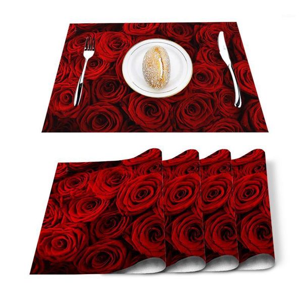 4/6 pcs placemat table mat rose flower printed for tables heat-insulation linen cotton kitchen dining pads placemats set1
4/6 pcs placemat table mat rose flower printed for tables heat-insulation linen cotton kitchen dining pads placemats set1