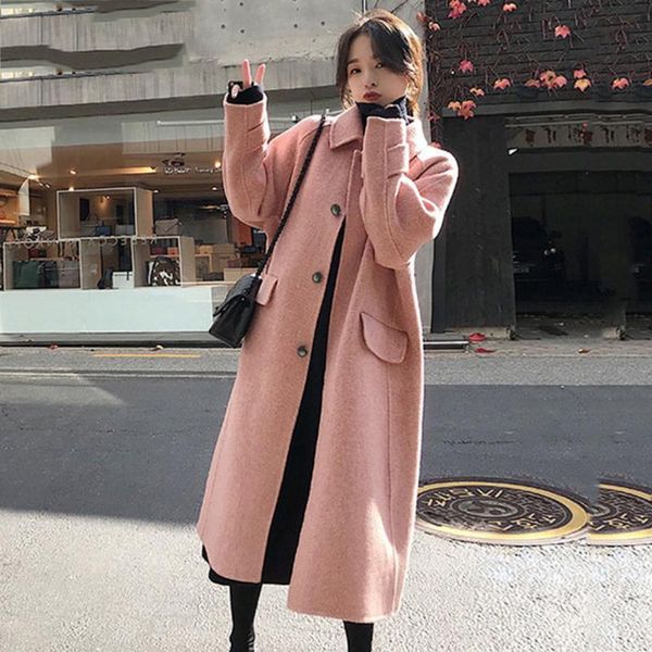 women's wool & blends womens solid coat winter warm lapel button pocket trench jacket long sleeve overcoat outwear cashmere, Black
women's wool & blends womens solid coat winter warm lapel button pocket trench jacket long sleeve overcoat outwear cashmere, Black