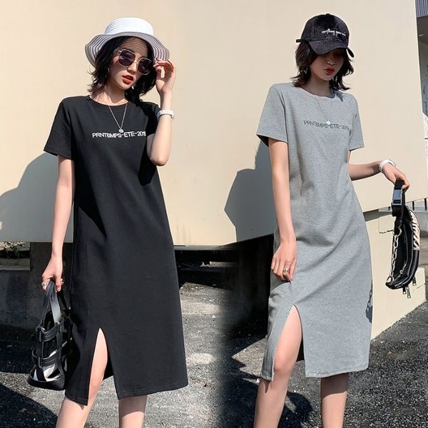 yv7w9 short sleeve style skirt women summer t-shirt over the long loose show thin long skirtt-shirt skirtbig women's 2020 new fashion, Black;gray
yv7w9 short sleeve style skirt women summer t-shirt over the long loose show thin long skirtt-shirt skirtbig women's 2020 new fashion, Black;gray