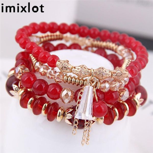 imixlot bohemian ethnic style multi-layer elastic rope bracelets handmade beaded crystal bracelet for women wristband bangles, Golden;silver
imixlot bohemian ethnic style multi-layer elastic rope bracelets handmade beaded crystal bracelet for women wristband bangles, Golden;silver