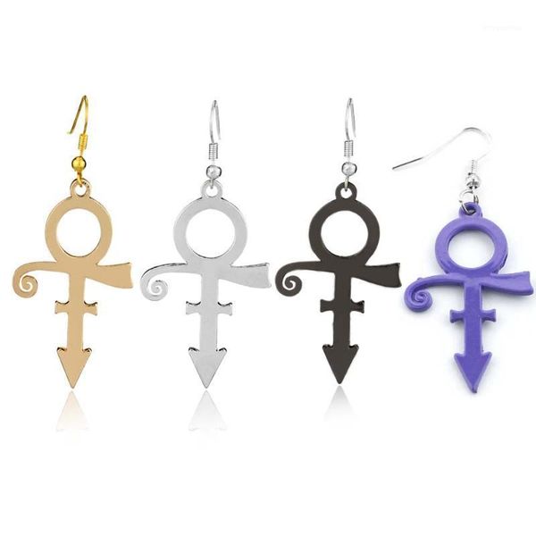Prince Symbol Memorial earrings 4 colors women's earrings Singer Artist drop simple cosplay jewelry1, Silver
Prince Symbol Memorial earrings 4 colors women's earrings Singer Artist drop simple cosplay jewelry1, Silver