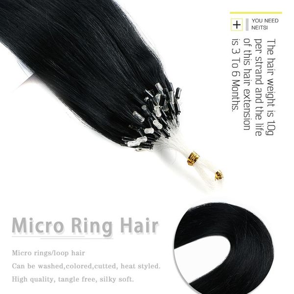 neitsi machine made remy straight loop micro ring hair extensions 100% human micro beads links hair 16\" 40cm 1g/s 2 wmtpvd, Black
neitsi machine made remy straight loop micro ring hair extensions 100% human micro beads links hair 16\" 40cm 1g/s 2 wmtpvd, Black