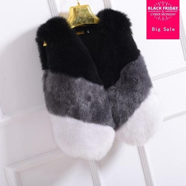 women's fur & faux 2021 winter fashion brand fake warm vest women's short jacket hit color coat w1703 1, Black
women's fur & faux 2021 winter fashion brand fake warm vest women's short jacket hit color coat w1703 1, Black
