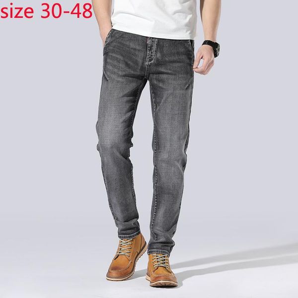 2020 new arrival fashion spring and summer super large stretch smoky grey jeans loose full length casual men's plus size 30-48, Blue
2020 new arrival fashion spring and summer super large stretch smoky grey jeans loose full length casual men's plus size 30-48, Blue