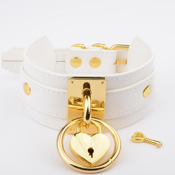 chains handmade white leather choker oversized wide layered slave collar heart locket necklace for women girls, Silver
chains handmade white leather choker oversized wide layered slave collar heart locket necklace for women girls, Silver