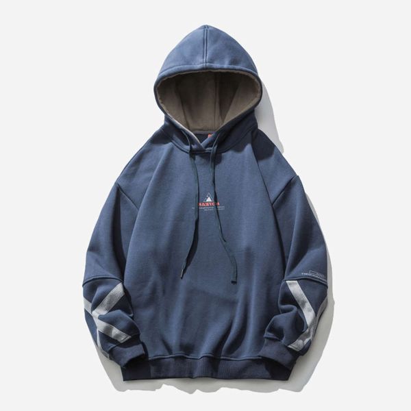 not complete wear winter splicing printed plush sweater men's hip hop fashion street loose youth hoodie, Black
not complete wear winter splicing printed plush sweater men's hip hop fashion street loose youth hoodie, Black