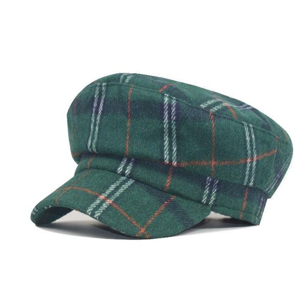 stingy brim hats octagonal women british vintage wool beret hat autumn winter casual plaid female gorras painter, Blue;gray
stingy brim hats octagonal women british vintage wool beret hat autumn winter casual plaid female gorras painter, Blue;gray