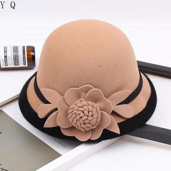 new winter women floral wool cap hats fedoras vintage western bucket hats 10 colors warm female bowler, Blue;gray
new winter women floral wool cap hats fedoras vintage western bucket hats 10 colors warm female bowler, Blue;gray