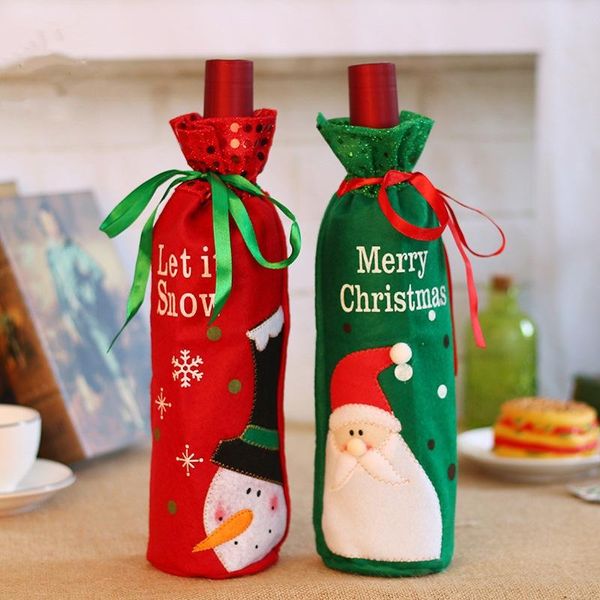 christmas wine bottle decor set santa claus snowman bottle cover clothes kitchen decoration for new year xmas dinner
christmas wine bottle decor set santa claus snowman bottle cover clothes kitchen decoration for new year xmas dinner