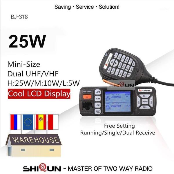 baojie bj-318 car walkie talkie dual band vhf uhf mobile radio 20/25w walkie talkie 10 km car radio 10 km upgrade of bj-218 z2181
baojie bj-318 car walkie talkie dual band vhf uhf mobile radio 20/25w walkie talkie 10 km car radio 10 km upgrade of bj-218 z2181