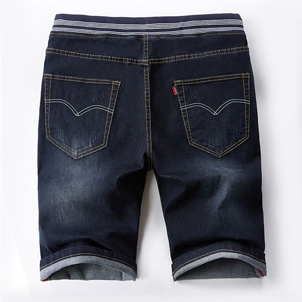 twtcz 2020 new summer denim cropped pants elastic waist rubber band men's trendy pants band elastic waist stitching straight denim crop, Blue
twtcz 2020 new summer denim cropped pants elastic waist rubber band men's trendy pants band elastic waist stitching straight denim crop, Blue