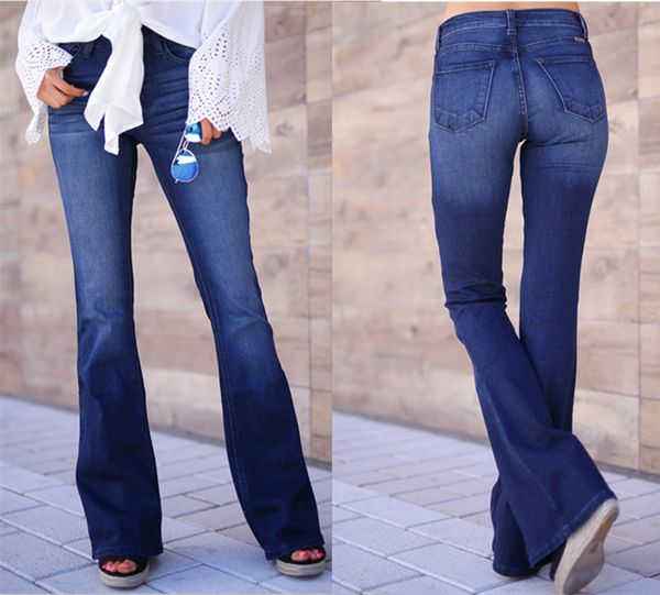 3y cross-border fall/winter amazon launches skinny bell-bottoms womens jeans, Blue
3y cross-border fall/winter amazon launches skinny bell-bottoms womens jeans, Blue