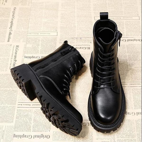 thick-soled fashion boots women 2020 new autumn and winter all-match british style short boots cotton women's shoes, Black
thick-soled fashion boots women 2020 new autumn and winter all-match british style short boots cotton women's shoes, Black