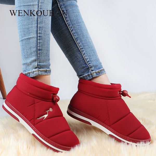 winter snow boots women waterproof ankle boots plush indoor shoes warm ladies platform boots fur slip on botas mujer plus size y200114, Black
winter snow boots women waterproof ankle boots plush indoor shoes warm ladies platform boots fur slip on botas mujer plus size y200114, Black