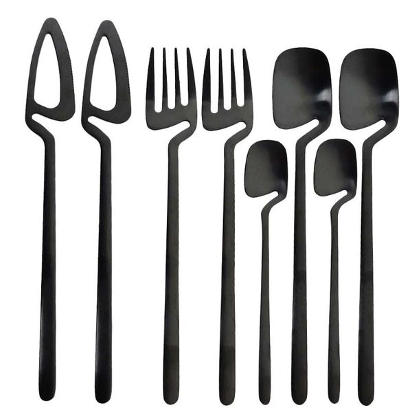 flatware sets 8pcs/2set matte black dinnerware kitchen decor spoon fork knife tableware set gold cutlery ice cream soup coffee use
flatware sets 8pcs/2set matte black dinnerware kitchen decor spoon fork knife tableware set gold cutlery ice cream soup coffee use