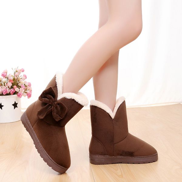 snowboots bowknot warm woman flats snow women autumn winter shoes fashion flat boots, Black;brown
snowboots bowknot warm woman flats snow women autumn winter shoes fashion flat boots, Black;brown
