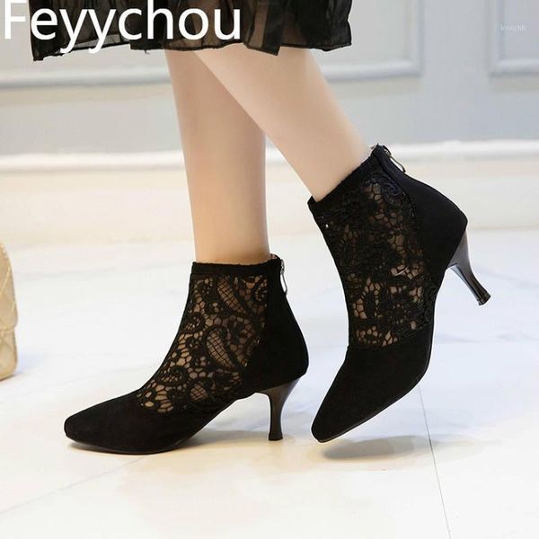 women's boots net boots high heels pointed toe zip patchwork thin heel spring autumn 2021 new fashion casual big size 34-431, Black
women's boots net boots high heels pointed toe zip patchwork thin heel spring autumn 2021 new fashion casual big size 34-431, Black