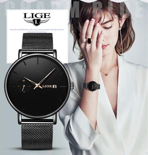 lige new women watches simple sport watch ladies waterproof stainless steel watch quartz date clock relogio feminino, Slivery;brown
lige new women watches simple sport watch ladies waterproof stainless steel watch quartz date clock relogio feminino, Slivery;brown