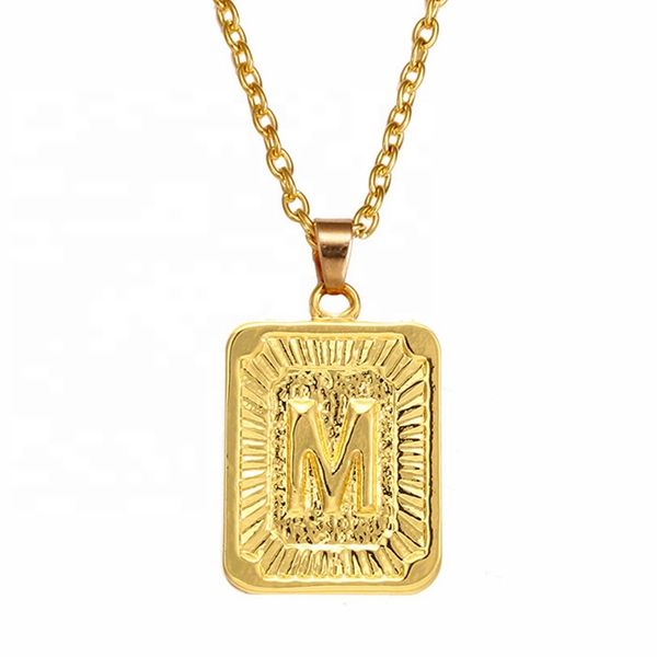 wholesale personalized fashion gold plated rectangle minimalist necklace jewelry popular alphabet initial necklace, Silver
wholesale personalized fashion gold plated rectangle minimalist necklace jewelry popular alphabet initial necklace, Silver