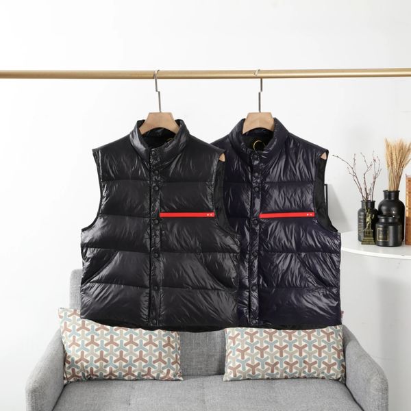 men ltaly fashion vest waistcoat 2020 trendy letter printed coat mens solid color sleeveless down coat casual outerwear, Black;white 
men ltaly fashion vest waistcoat 2020 trendy letter printed coat mens solid color sleeveless down coat casual outerwear, Black;white