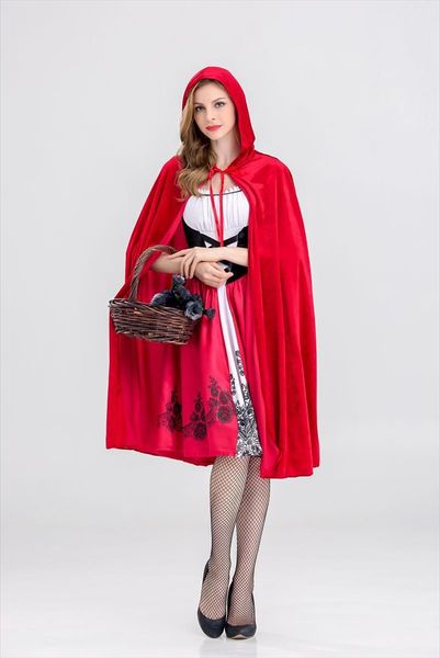 new little red riding hood costume halloween cosplay uniform role playing dress cloak stage performance suit cloth, Tan;black
new little red riding hood costume halloween cosplay uniform role playing dress cloak stage performance suit cloth, Tan;black