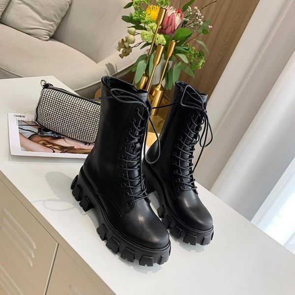 real leather women platform chunky heels boots lace up gothic punk combat tactical motorcycle shoes autumn winter, Black
real leather women platform chunky heels boots lace up gothic punk combat tactical motorcycle shoes autumn winter, Black