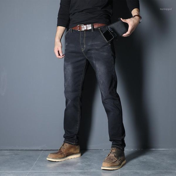 stretch plus big size 29 - 44 46 48 cotton straight denim jeans men 2020 spring black jeans1, Blue
stretch plus big size 29 - 44 46 48 cotton straight denim jeans men 2020 spring black jeans1, Blue