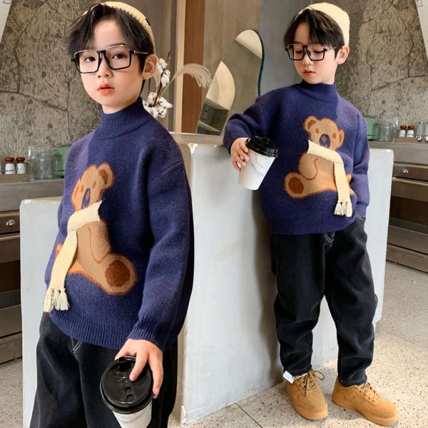 sweater pullover 2020 new boys' children's autumn and winter cashmere thickening wogx, Blue
sweater pullover 2020 new boys' children's autumn and winter cashmere thickening wogx, Blue