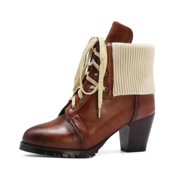 motorcycle boots women ankle boot female high heels shoes ladies lace up round toe shoes women winter big size 48, Black
motorcycle boots women ankle boot female high heels shoes ladies lace up round toe shoes women winter big size 48, Black