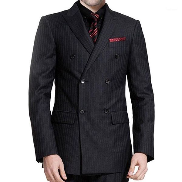black pinstripe cloth wedding groomsmen tuxedos for groom wear 3 piece jacket pants vest double breasted business men suits1, White;black
black pinstripe cloth wedding groomsmen tuxedos for groom wear 3 piece jacket pants vest double breasted business men suits1, White;black