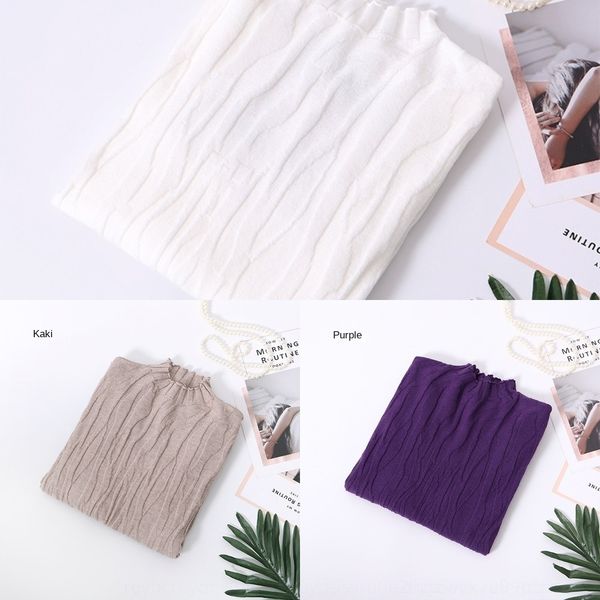 pyjdt spring autumn knitwear core spun sweater solid color pullover modal knitwear women's stand knitted pullover yarn with collar insi, White;black
pyjdt spring autumn knitwear core spun sweater solid color pullover modal knitwear women's stand knitted pullover yarn with collar insi, White;black