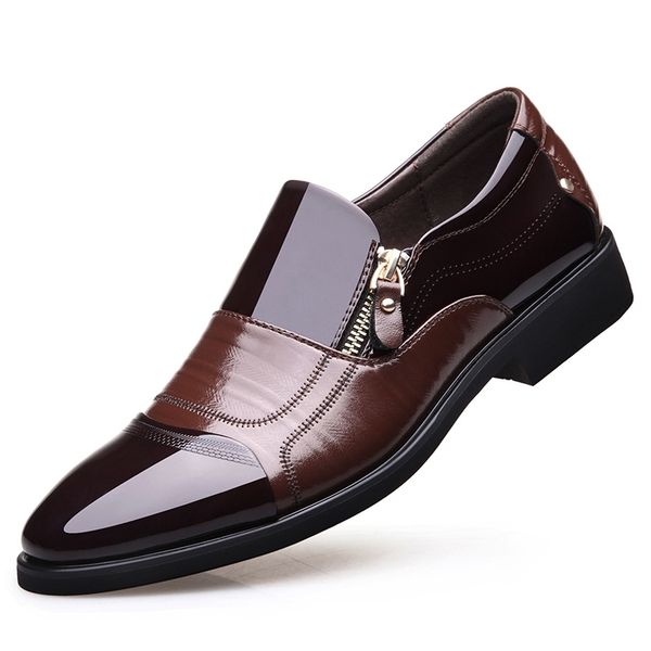 npezkgc new spring fashion oxford business men genuine leather soft casual breathable men's flats zip shoes, Red;white
npezkgc new spring fashion oxford business men genuine leather soft casual breathable men's flats zip shoes, Red;white
